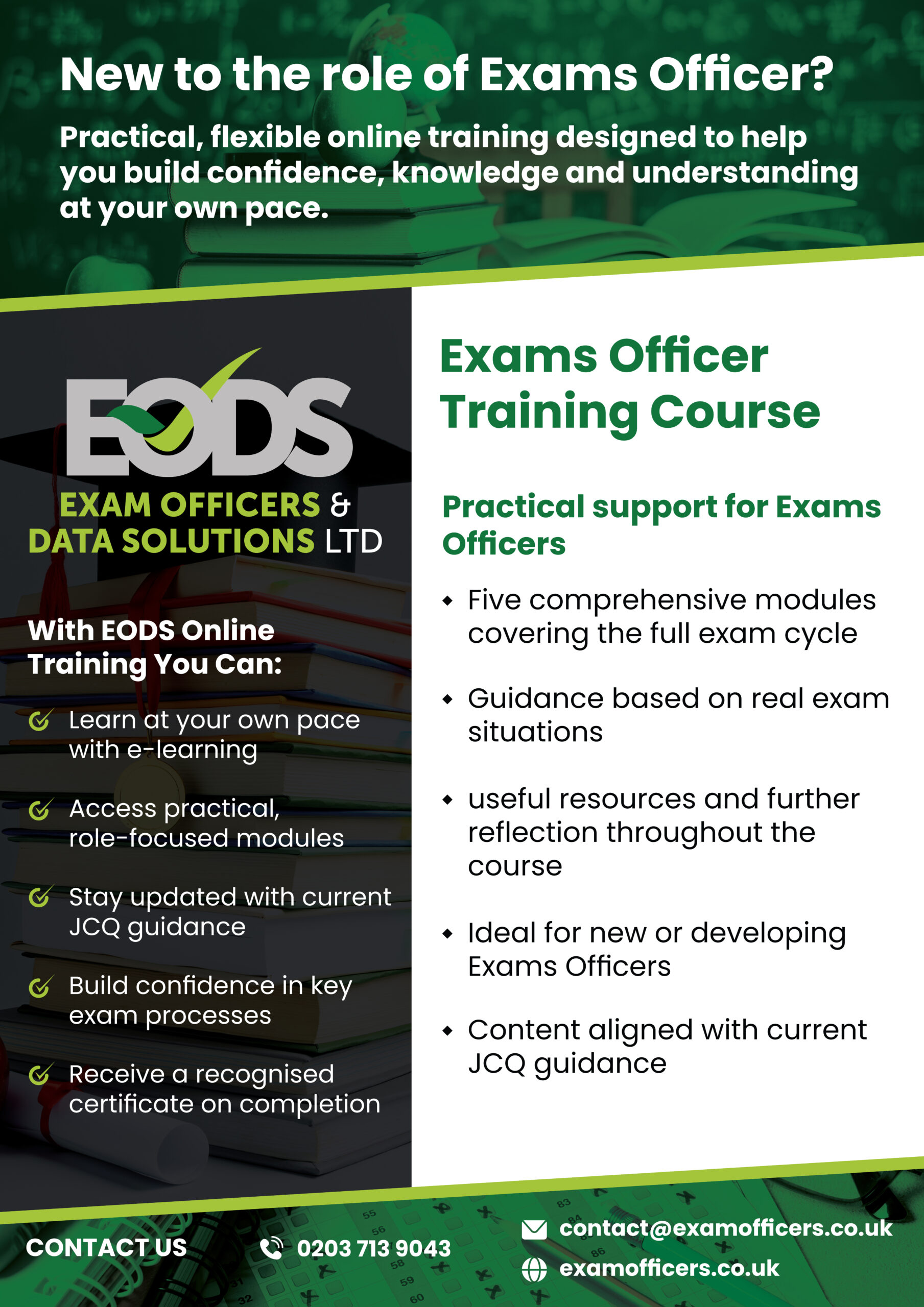 New Exams Officer Training